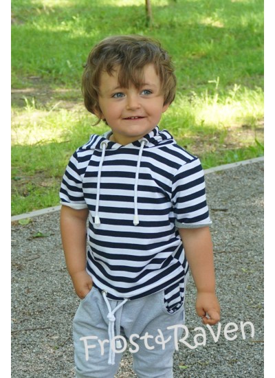 Bluza hoodie krótki rękaw